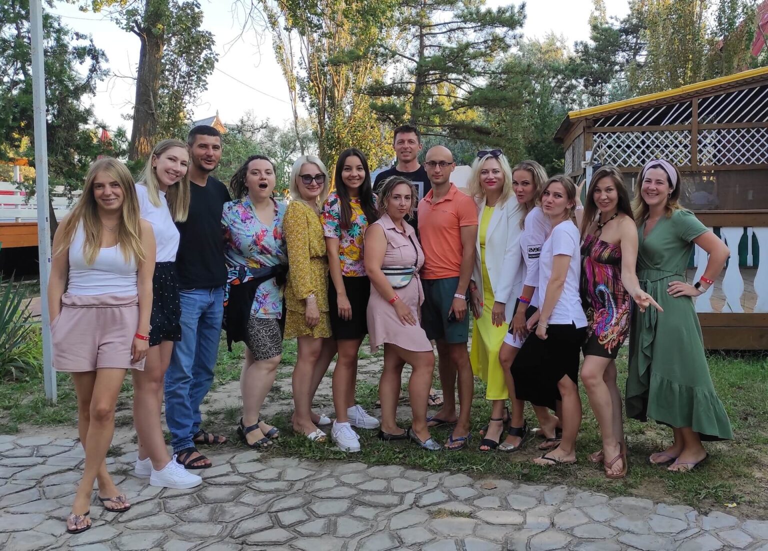 Processing group with my co-therapist Anastasiya Rabaya
